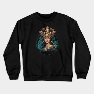 Athena, Greek Goddess of Wisdom and War Crewneck Sweatshirt